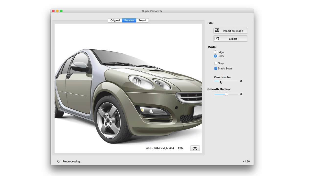 convert image to vector in graphic for mac